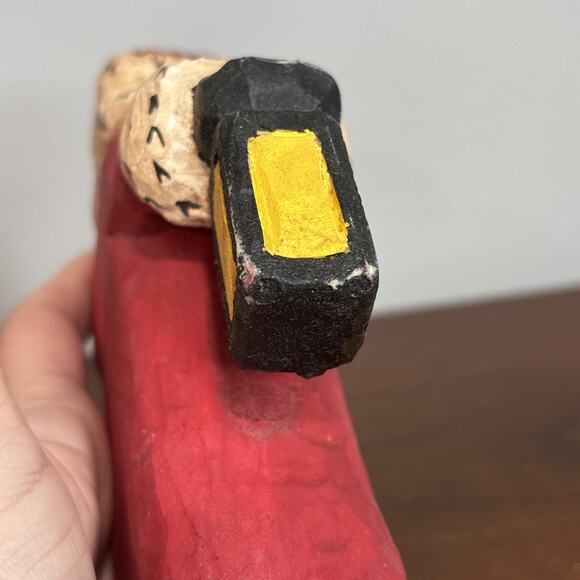 Old World Santa Sven Claus Norway By Lancy Smith Hand Carved Folk Art - Picture 6 of 8